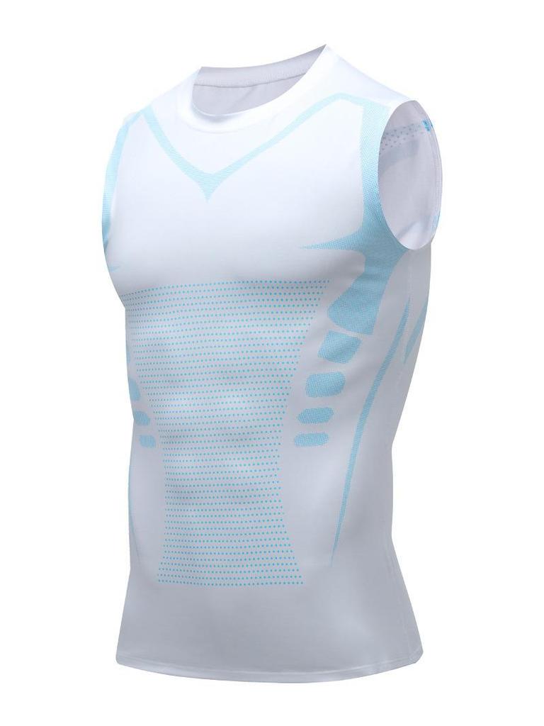 Men's Lightweight Fitness Bodysuit: Sleeveless, Short Sleeve Training Vest for Running, Basketball, Gym