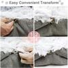 New ModelsCat Cushion Bed, Plush Pets Puppy Kitten Small Dog Super Soft Warm Washable Foldable (grey)