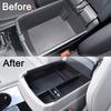Center Console Organizer Tray For VW Volkswagen Atlas Accessories 2018      Armrest Storage Glove Box