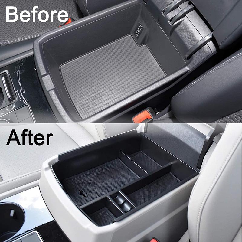 Center Console Organizer Tray For VW Volkswagen Atlas Accessories 2018      Armrest Storage Glove Box