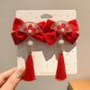 Bow Japanese Kimono Headwear Tassels New Year Bow Hairpin  Masquerade Party