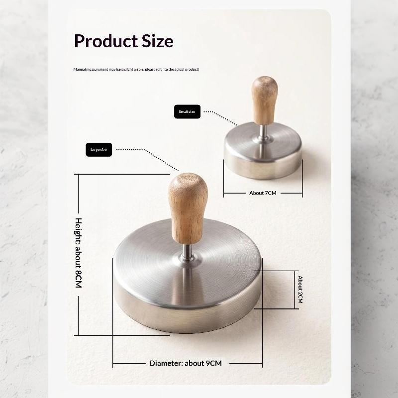 Stainless Steel Hamburger Meat Press Patty Maker Non-Stick Smashed Burger Mold Heavy Duty Bbq Grill Kitchen Accessories