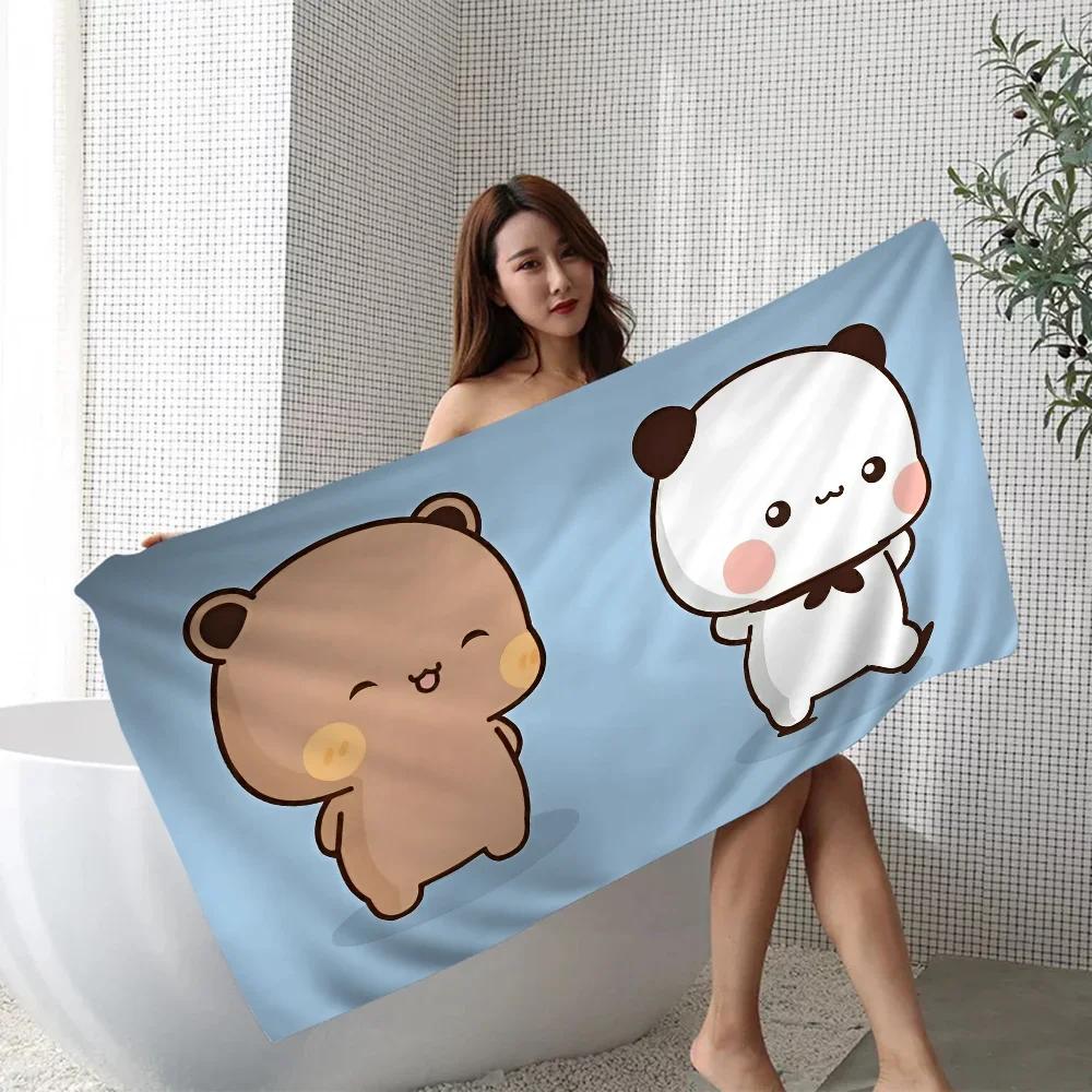 Orso Panda B-Bubu-Dudu Asciugamano Microfibra Asciugamano da Spiaggia Assorbente Asciugatura Rapida Morbido Yoga Nuoto Resort Arrampicata Asciugamano