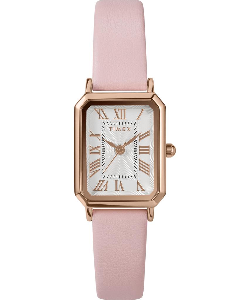 TIMEX TW2Y01100 unisex dress watch, quartz, 50m water resistant, mineral glass, white dial