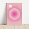 Retro Rosa Aura Affirmation Vertrauen Graident Spirituelle Engel Zahlen Wand Kunst Leinwand Malerei Poster Für Wohnzimmer Wohnkultur
