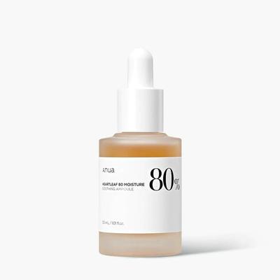 HEARTLEAF 80% SOOTHING AMPOULE 30ml, Cosmetici coreani, Kbeauty, campione
