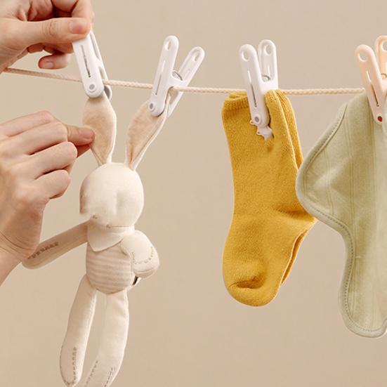 12 Stück Robuste rutschfeste Wäscheklammern Winddichte Kunststoff-Wäscheklammern mit weichen Polstern Keine Spuren Hinterlassende Wäscheklammern für das Aufhängen