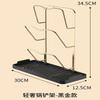 Space Aluminum Kitchen Pot Cover Rack, Table Top Shelf, Spoon, Cooking Shovel, Pot Shovel Rack, Collecting Rack