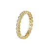 Silve Exquisite White Zircon Engagement Jewelry for Women's Fashion Finger Accessories Party Round Ring