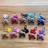 Colorful Cartoon Animal Couple Keychains Key Ring Women Men New Bling Cute Pet Bag Car Holder Airpods Box Jewelry Friend Gift