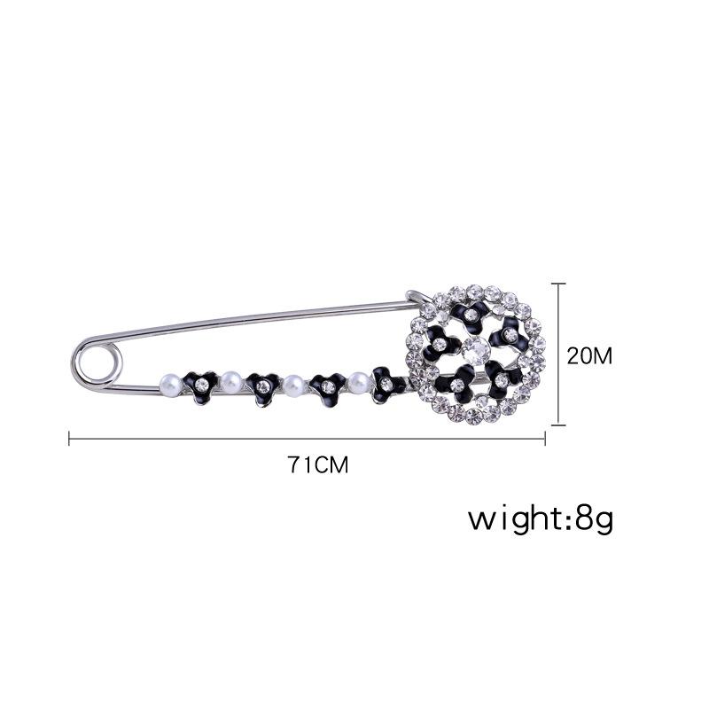 Alloy Drip Flower Pin Women'S Clothing Accessories Brooch Fashion Temperament Simple Corsage
