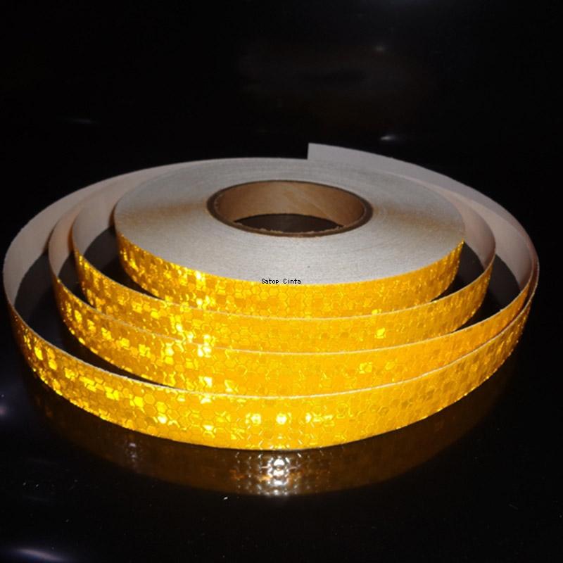 2,5 cm * 10 m Reflektierender Fahrradaufkleber aus PVC mit hoher Sichtbarkeit, wasserdicht, selbstklebender Warnreflektorstreifen für Auto, Fahrzeug, LKW