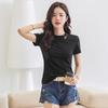 Chinese & Korean Style Slim Fit Short Sleeve Women's Cotton T-shirt - Comfortable & Versatile