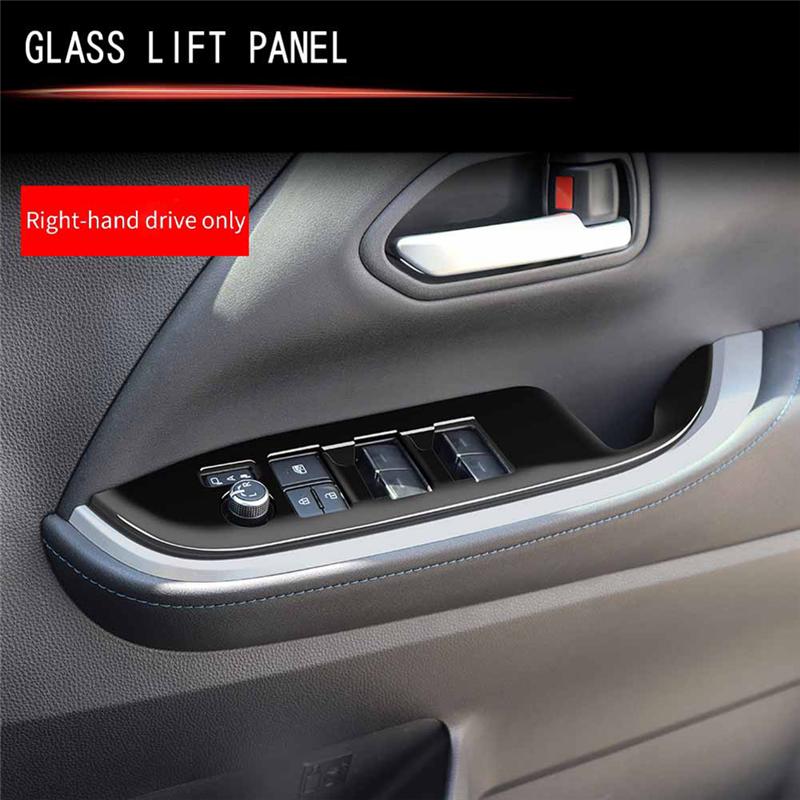 A03Z-Car Interior Door Armrest Panel Window Glass Lift Button Switch Cover Trim For Toyota Noah/ Voxy 90 Series RHD