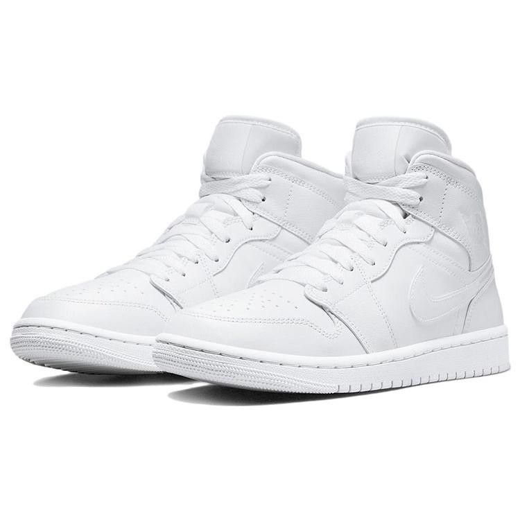 New JORDAN Air JORDAN Mid Triple White 2022 Women's DV0991-111