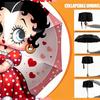 Betty Boop Print Umbrella Automatic Opening/ Closing - Portable Foldable Design - Daily use for Travel/Outdoor - Gift for Birthday