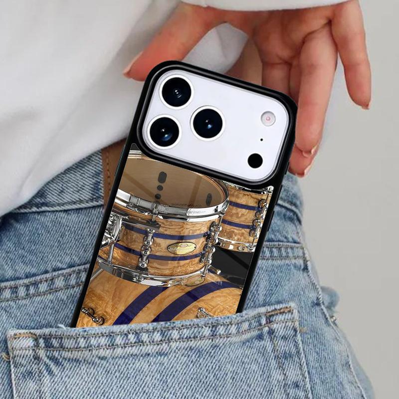 Drum Drummer Music DJ Soft Phone Case for iPhone 16e 15 14 13 12 17 Pro Max Plus Air 17pro Cover Coque