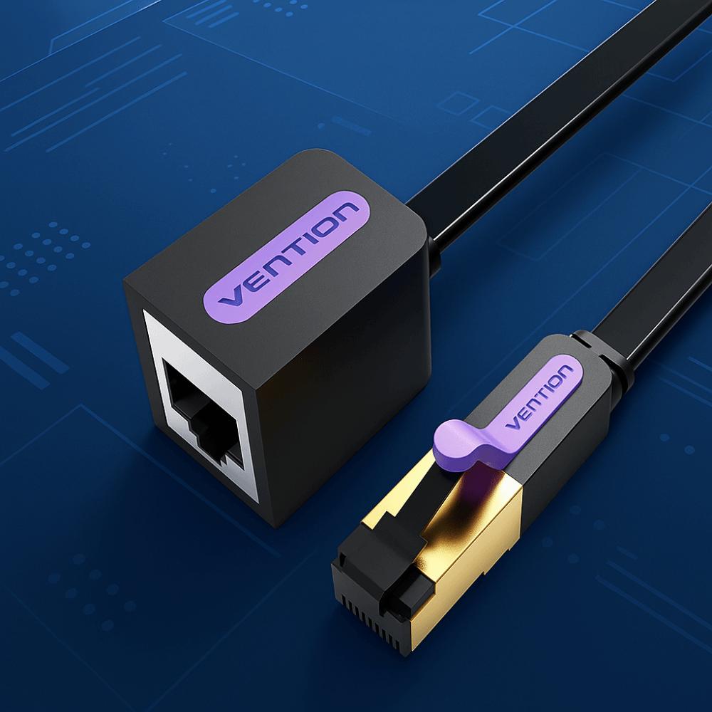 Male To Female Ethernet Extension Cord PVC CAT7 Ethernet Cable Cat 7 Extender Cable  Smart TV