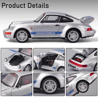 1:24 Scale Cayenne S 911 Carrera RS Sports Car Model Toy Sound Light Metal Diecast Supercar Models Boy Decoration Cars Toys