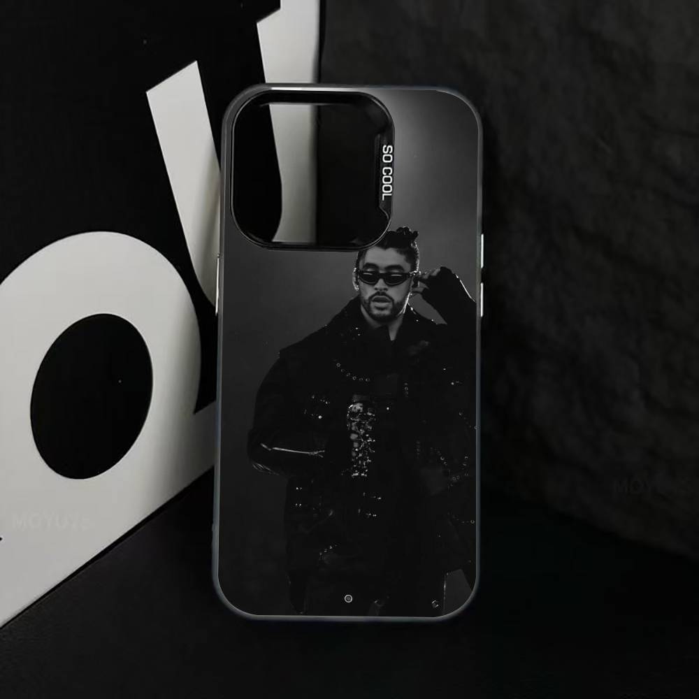 Bad B-B V-Vibes Phone Case For iPhone 17,16,15,14,13,12,11 Plus,Pro Max,XS,Colorful Silver Black Cover