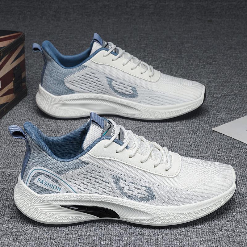 Spring Breathable New Soft-soled Casual Sports Shoes Fly-woven Mesh Travel Running Shoes