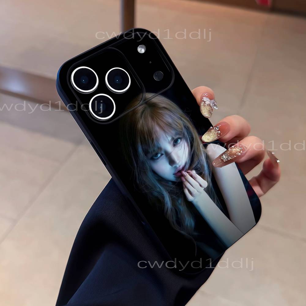L-LISA LALISA Alter Ego For iPhone 17,16,15,11,12,14,13 Pro Max Mini XS,XR,7 Plus 16E Air Soft Black Dustproof Phone Case