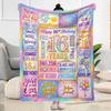 Happy 16th Birthday Celebration Blanket Soft & Cozy Great for Chair Bedding Livingroom Four Seasons Universal Modern Style