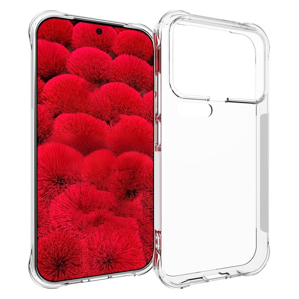 

For Xiaomi 17 Pro Back Cover WANLONFENG TM Series 2.0mm Clear TPU Phone Case (Big Lens Hole)