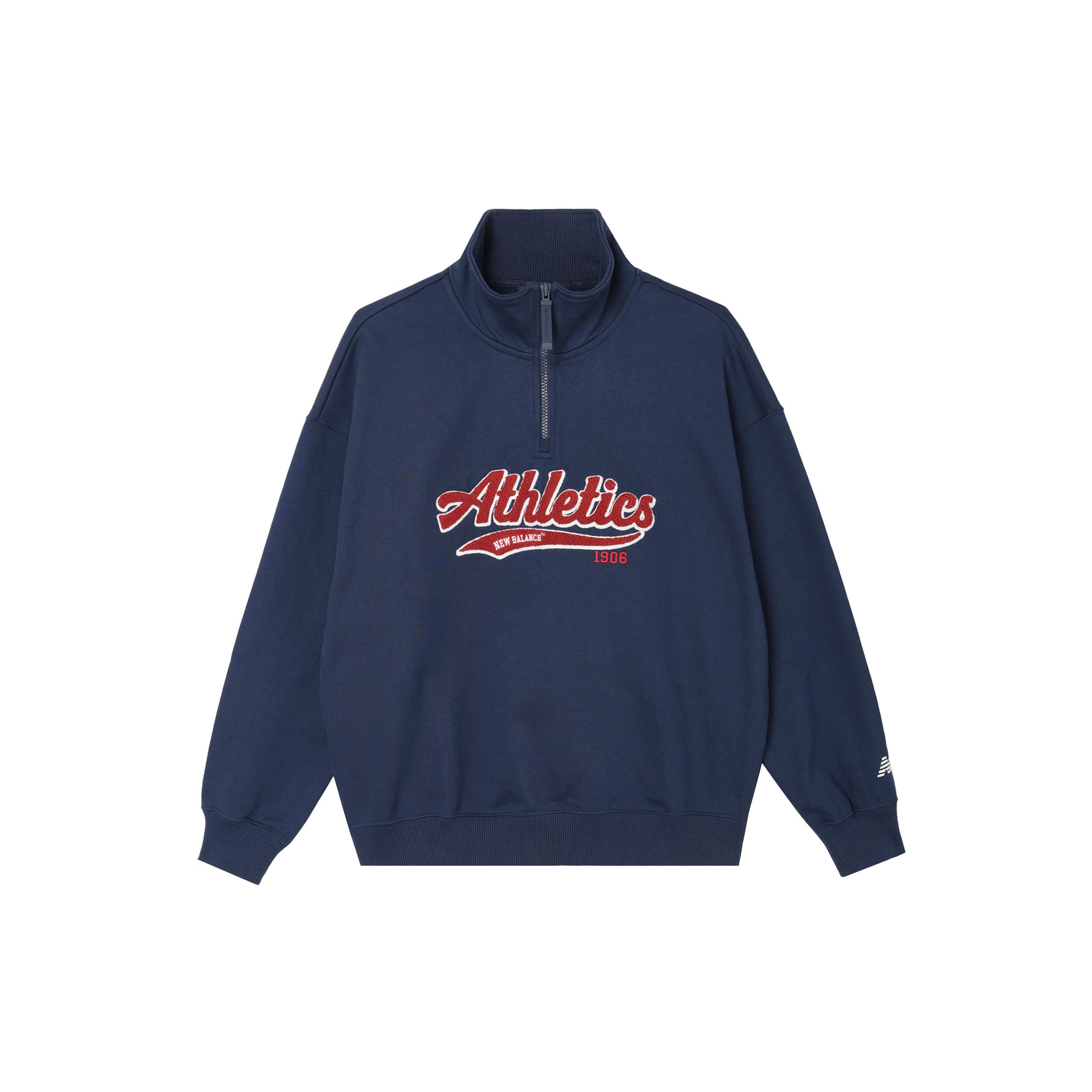 New Balance Sports Casual Sweatshirt Men s Blue NCE41081-MNV S