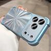 New Luxury 6D Colorful Laser Aurora Case For iPhone 13 14 15 16 17 Pro Max Soft Bumper Shockproof Glass Camera Hard PC Cover