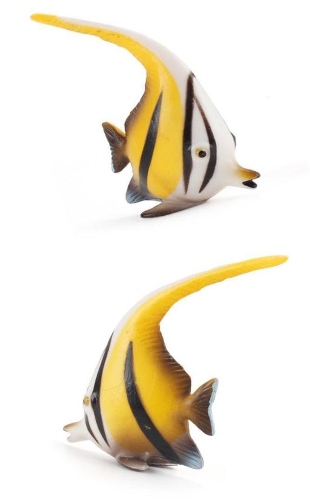 [Nekogamiyama] Angelfish Tropical Fish Figure Model Miniature Ornament Decor Collector's Model