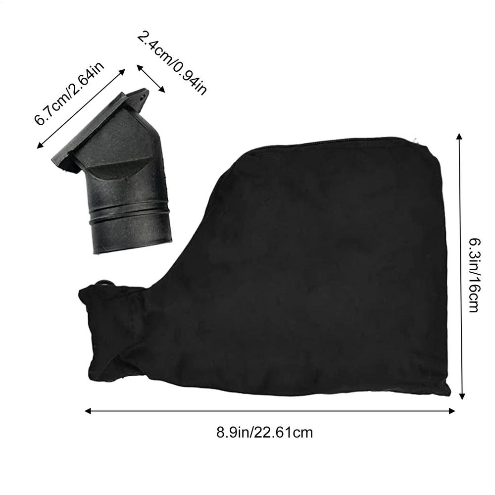 Miter Saw Dust Collector Dust Connector Bag Adjustable Attachment Connector Cover Black for Polisher Cutting Machine Saw Miter