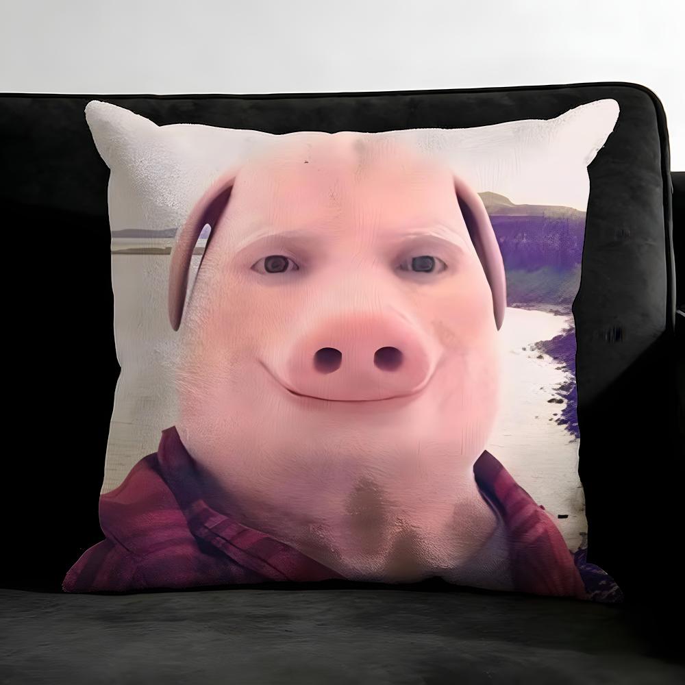 John Pork Dzwoni Poszewka na Poduszkę Ultra Miękka Przyjazna dla Skóry Chmurowy Komfort & Ukryty Zamek Błyskawiczny