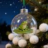 2026 Christmas Ball 3D Frog Ornament Different Ornament Set Handcrafted Frogs Theme Holiday Decorations