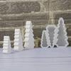 3pcs Christmas Tree Silicone Mold Set Christmas Tree Decoration Molds Christmas Tree Casting Gypsum Crafting Accessories