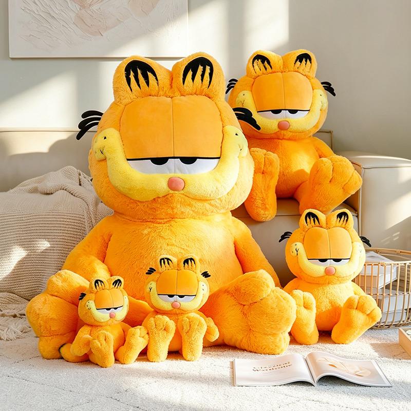 GARFIELD FAMILY Kawaii Soft Plush Toys Cute Cartoon Garfield Cat Odie Stuffed Animals Peluche Dolls Birthdays Gifts Kid