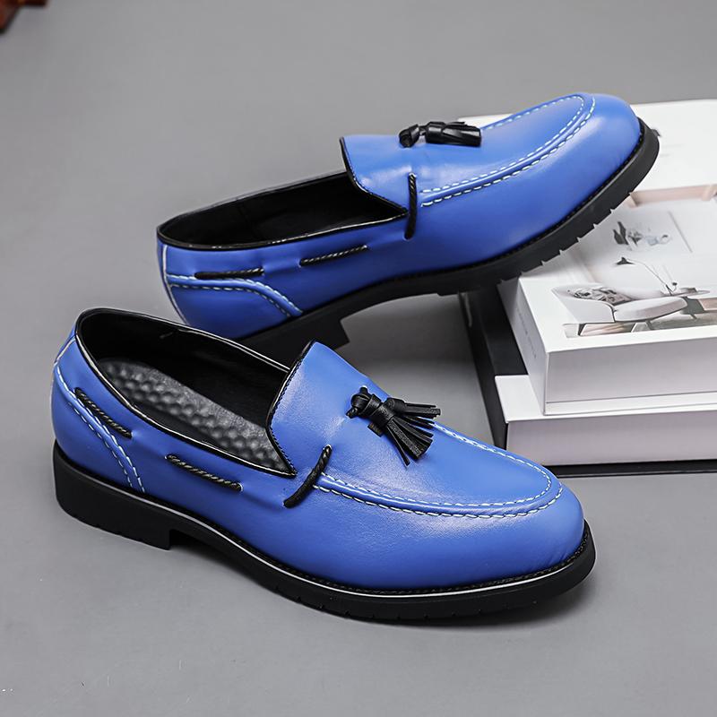 Módní kožené ležérní boty pánské mokasíny Luxusní design Nazouvací pánské společenské boty ležérní styl velká velikost dobrá Podrážka odolná proti opotřebení