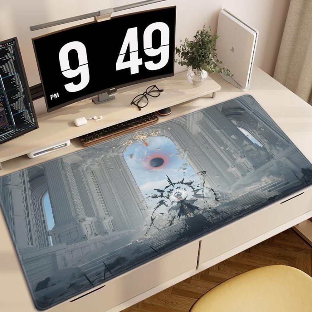 XXL Game Mousepad FateGrand Order Saber Anime Mouse Pads Keyboard Pad Office Accessorie Computer PC Gaming Nonslip HD Desk Mat