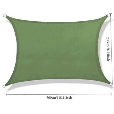 Lona Rectangular Impermeable de Lona, Lona Protectora Solar UV para Exteriores, Bloquea el Sol, Aísla el Agua de Lluvia para Patios, Decoración