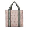 [Kusuguru Japan] Chic Boa Square Tote Bag, Women's, Mocha