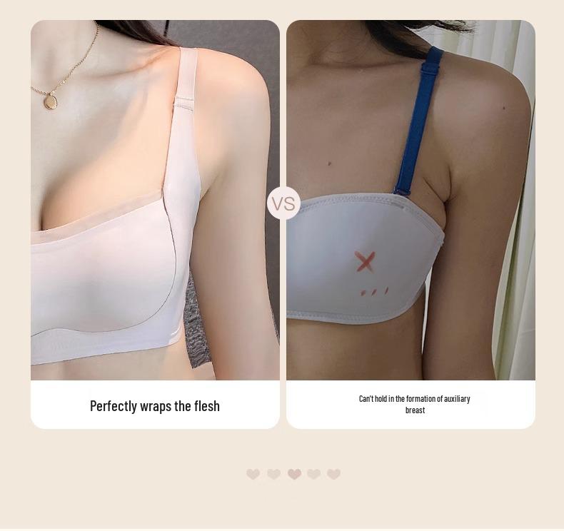 Seamless Strapless Wire-Free Push-Up Bra for Small Chests