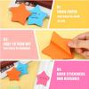 6packs Star-Shaped Sticky Notes Vibrant Colorful Creative Notepads Random Colors Notebook Study Office School Supplies