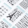 1 Pc Transparent Silicone Seal DIY Custom PVC Seal for Journalling Cards Journal Stamps Color Random