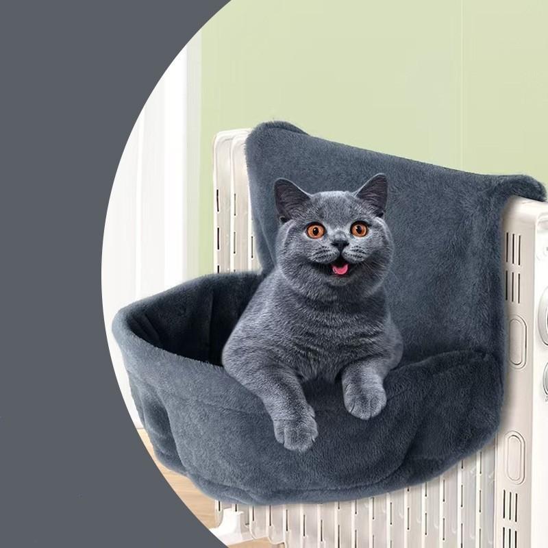 Pet Bed Hanging Style Plush Fabric Warm Cat Bed For Indoor And Outdoor Use