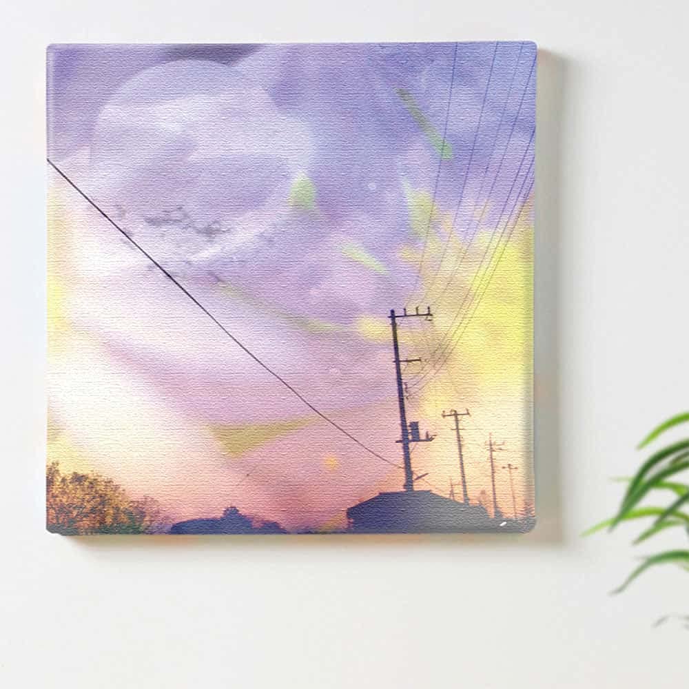 ArtDeli Flower Landscape Fabric Art Panel, 57 x 57 cm