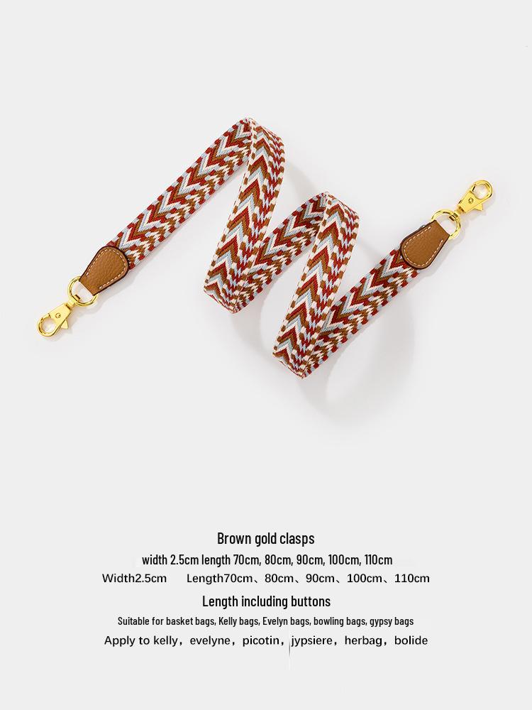 Fashion Cotton Webbing Strap for Kelly or Evelyn Crossbody Bags