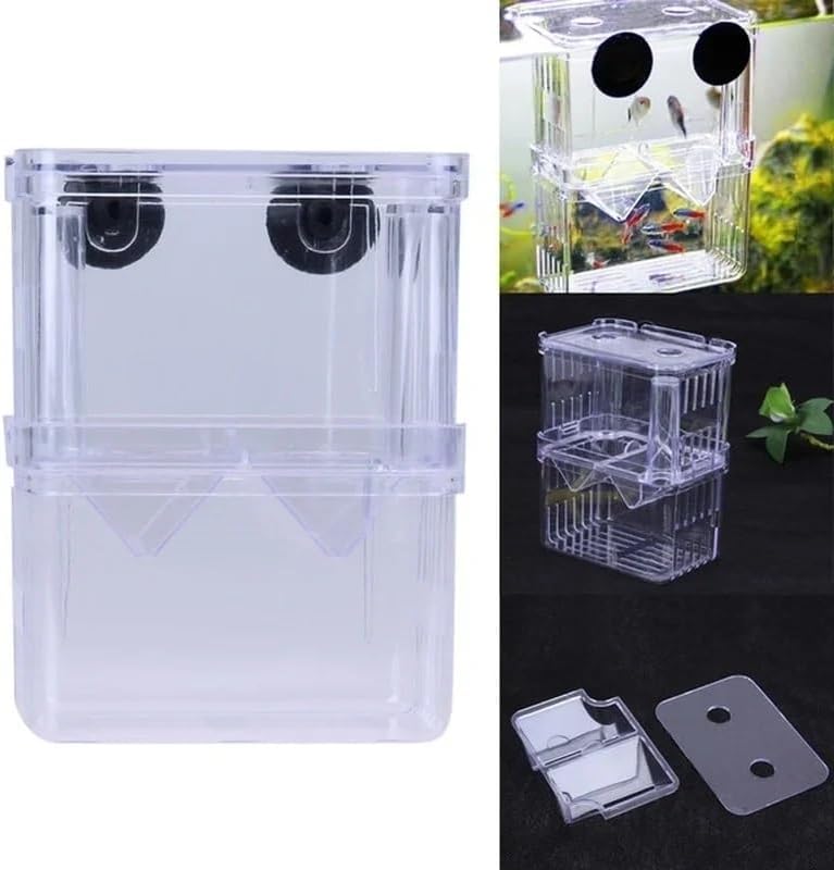 Multifunctional Fish Aquarium Fish Breeding Isolation Box High Clear Aquarium Breeder FishTank Double Guppies Hatching Incubator