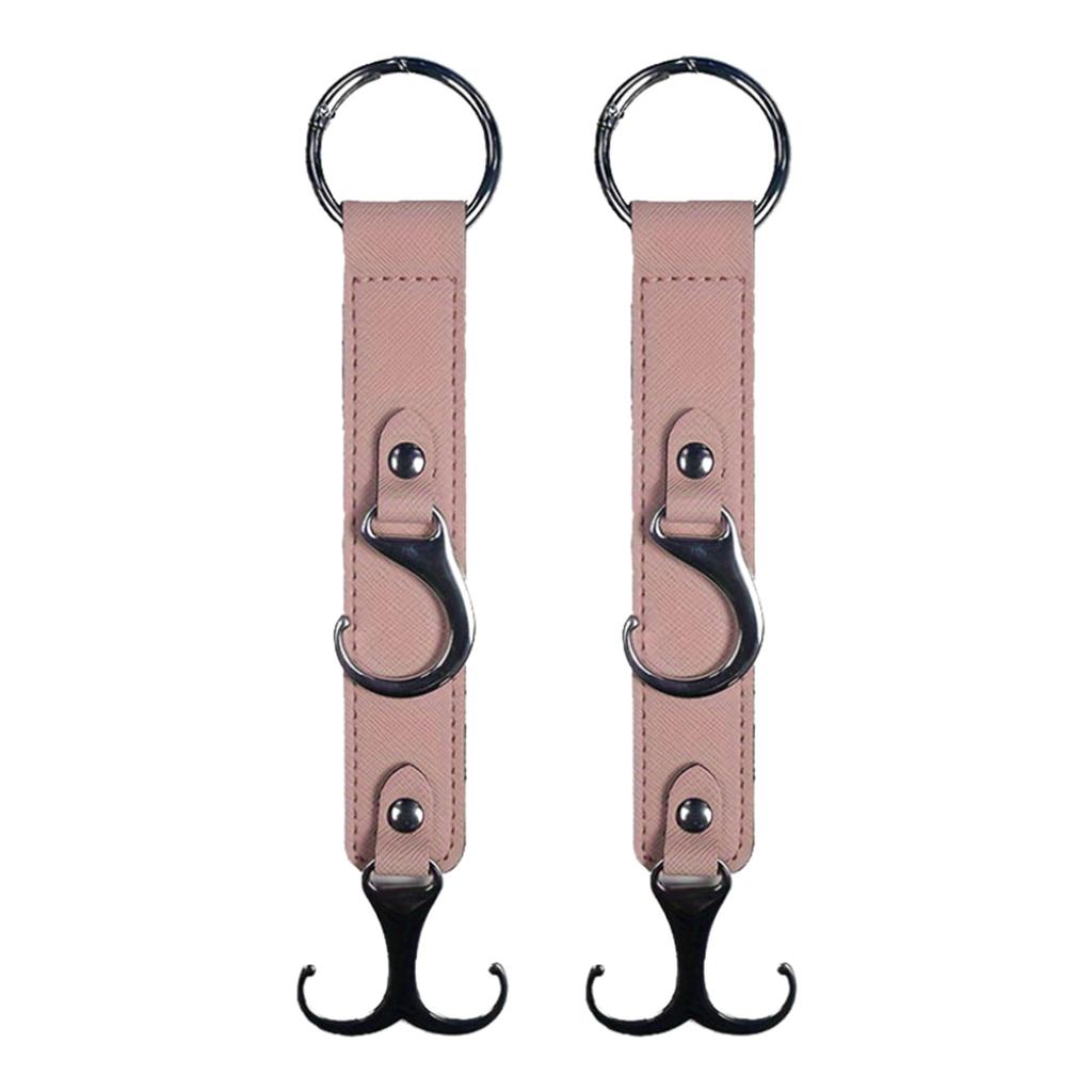 Car Hook for Headrest, Car Seats Back Storage Hook for Headrest, Headrest Leather Hook for Purses and Bags
