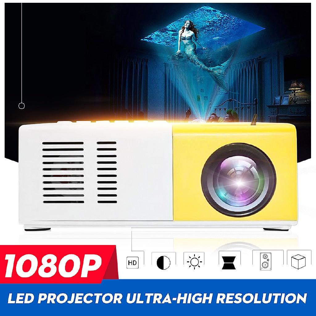 HD 1080P Portable Mini Home Theater Projector Full Airplays HDMI LED Lights Home Video Equipments School Media Player