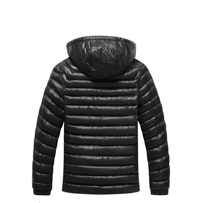 New men's 2025 autumn and winter hooded light feather cotton clothes warm and cold cotton clothes jacket